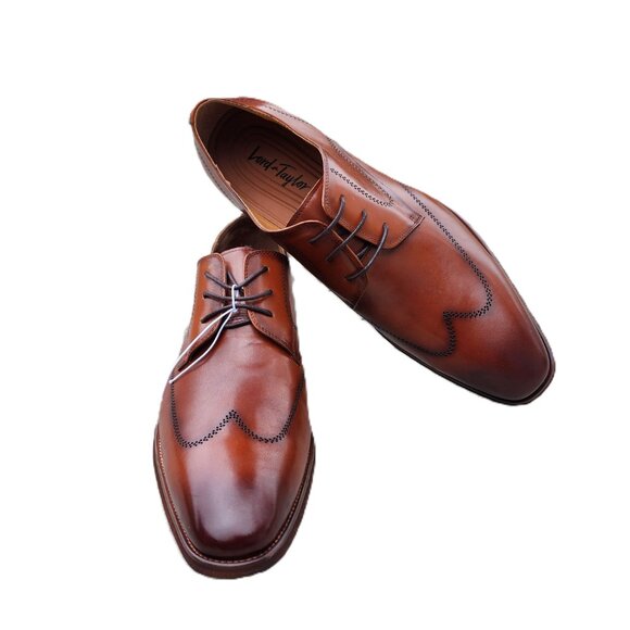 Lord & Taylor Lafayette Luxury Styles Leather Wingtip Oxfords 11 - Picture 13 of 13